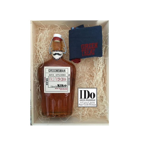 Personalized Groomsmen and Best Man Whiskey Labels - I Do Artsy Weddings